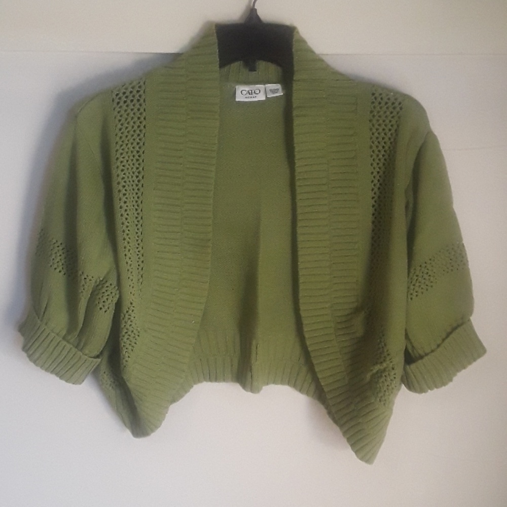 Green shrug cardigan
